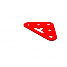 Triangular plate, medium, 5 holes, short slot
