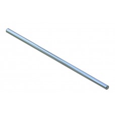 Axle rod, 125mm, steel, nickel-plated