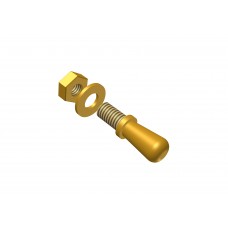 Universal handle, small, brass, M4 thread