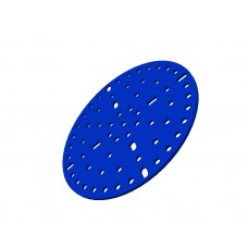 Wheel disc, 4 1/2\', blue, steel, use with 4880-16/18