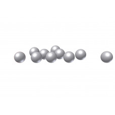 Steel ball, diameter: 6mm, 10 balls, nickel-plated