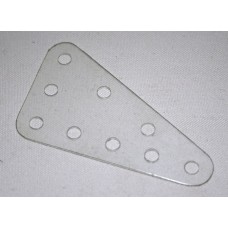 Transparent flexible plate, 3 x 5 holes, triangular