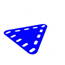 Flexible plate, triangular, symmetrical, 5 x 5 holes wide